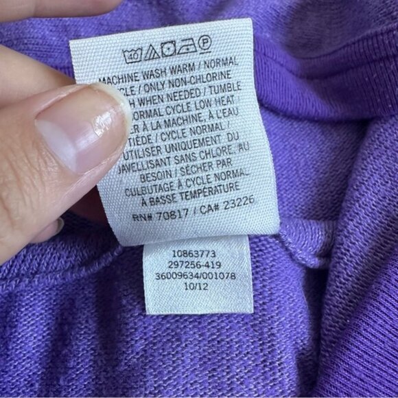 Victoria's Secret PINK | Purple Script Full Zip Logo Hoodie | Size Extra Small - Picture 9 of 11